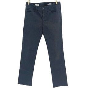 Gap 1969 Womens Stretch Dark Wash Real Straight Denim Jeans Black Size‎ 28